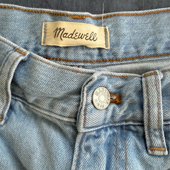 Madewell 90’s Straight Crop 100% Cotton Size 29 Light Wash - Picture 2 of 7